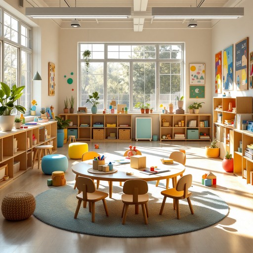 Natural wooden learning table